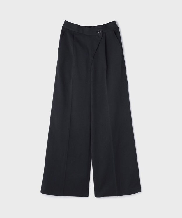 GRACE CONTINENTAL ラップワイドパンツ ブラック