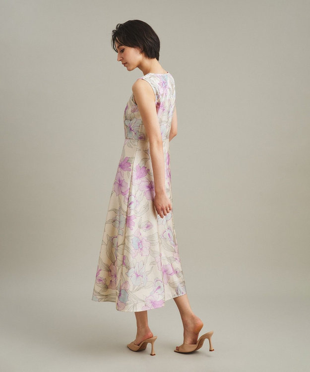grace continental ラメジャガードプリントワンピース 36 ラメジャガードプリントワンピース / GRACE CONTINENTAL | GRACE