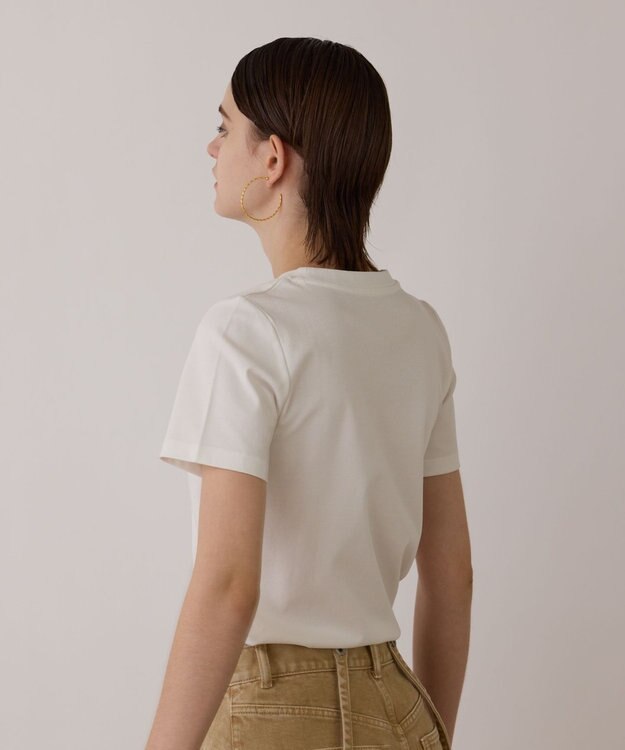 GRACE CONTINENTAL コンパクト天竺トップ ホワイト