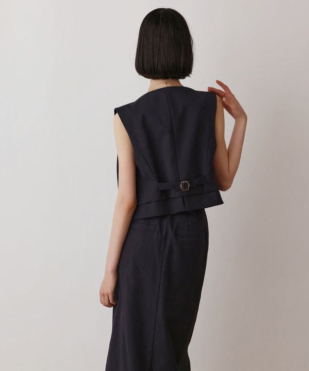 GRACE CONTINENTAL オックスショートジレ ブラック