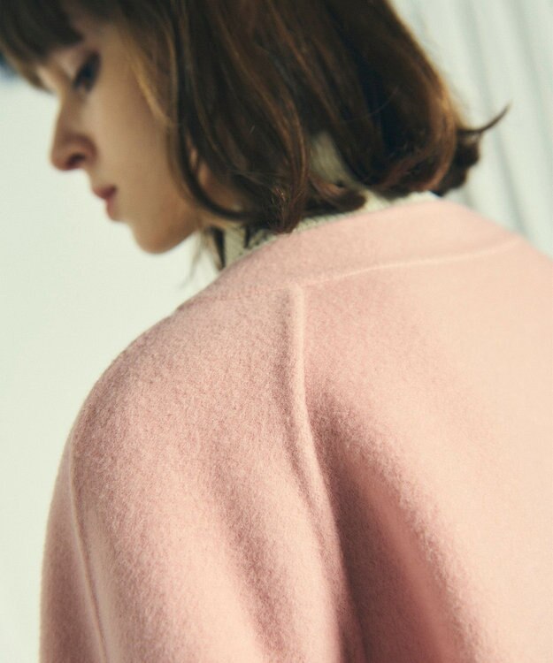 GRACE CONTINENTAL ファーポケットリバージャケット ピンク