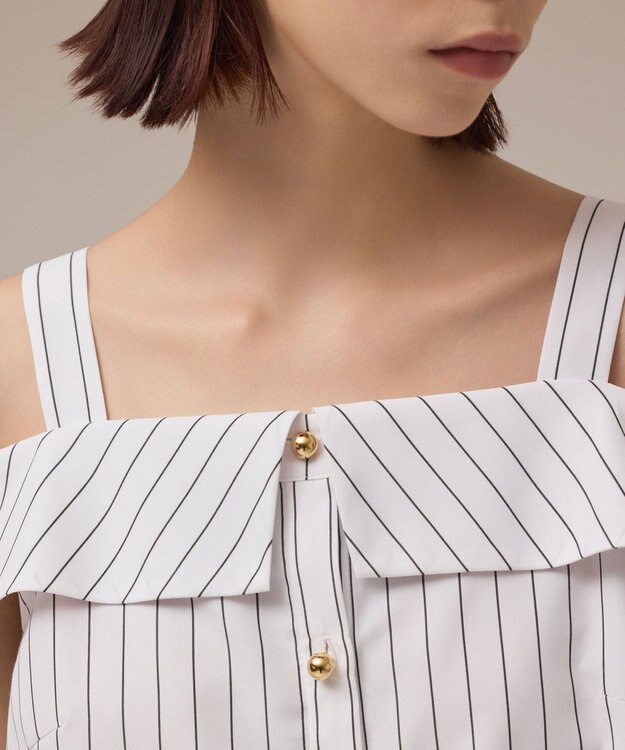 GRACE CONTINENTAL シャツキャミソール ホワイト