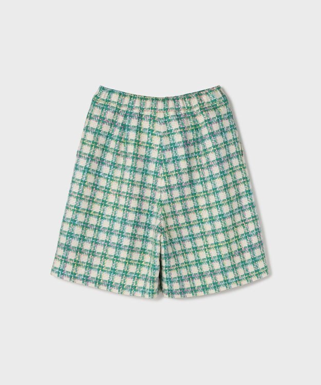 GRACE CONTINENTAL ツイードショートパンツ グリーン
