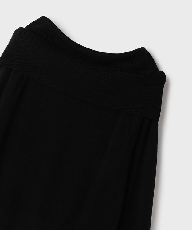 GRACE CONTINENTAL ウールオフショルニットトップ ブラック