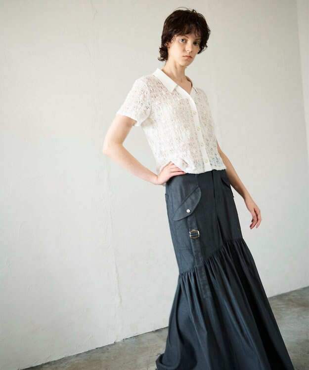 GRACE CONTINENTAL ワークワイドパンツ ブラック