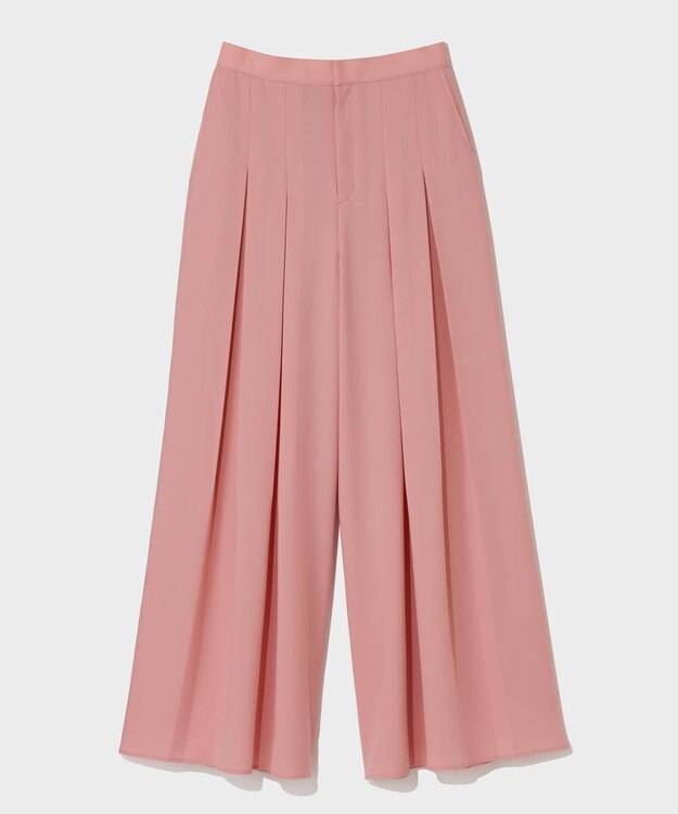 GRACE CONTINENTAL ボックスプリーツパンツ ピンク