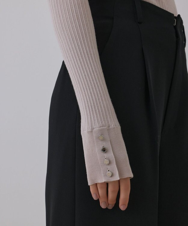 GRACE CONTINENTAL ウールハイゲージニットトップ ベージュ