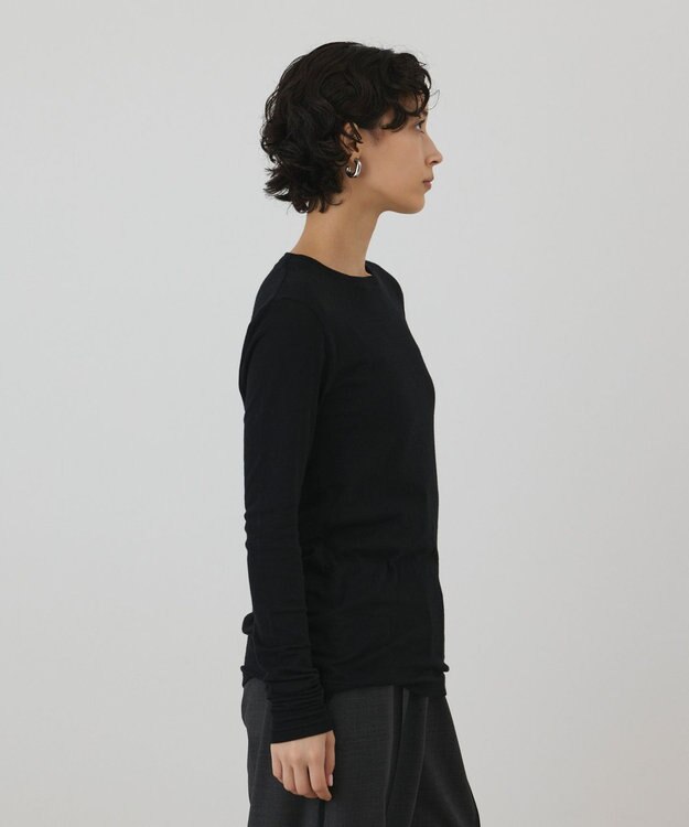 GRACE CONTINENTAL シルクベアカットトップ ブラック