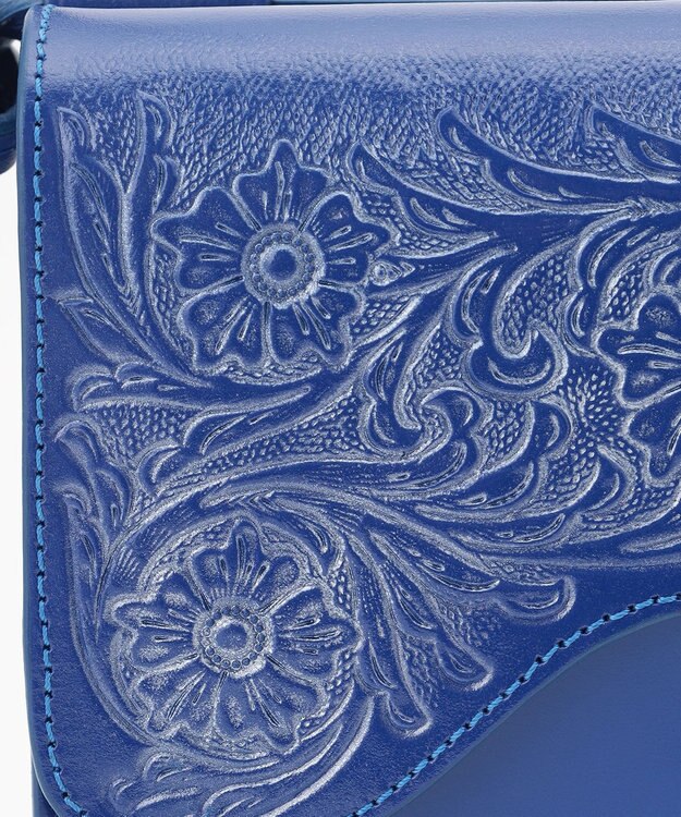 GRACE CONTINENTAL 【Royal Winter】Flap mini Bag ブルー