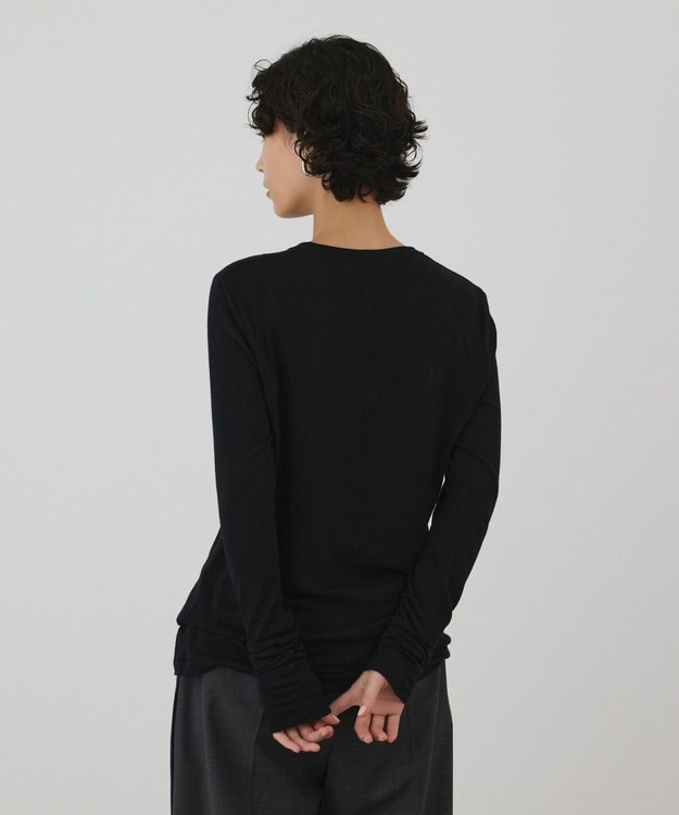 GRACE CONTINENTAL シルクベアカットトップ ブラック