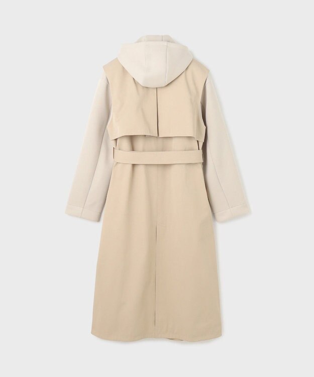 GRACE CONTINENTAL パーカーコンビトレンチ ベージュ
