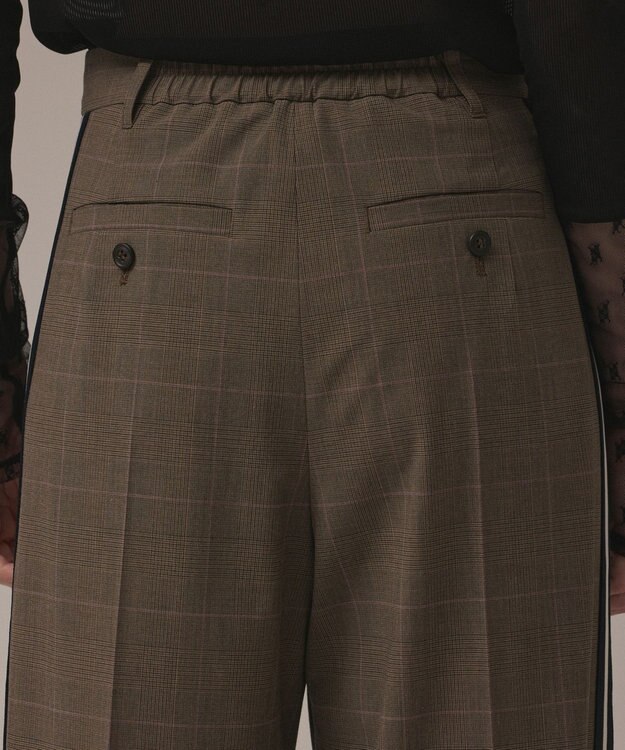 GRACE CONTINENTAL サイドラインパンツ ブラウン