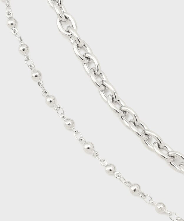 GRACE CONTINENTAL マルチチェーンベルト シルバー