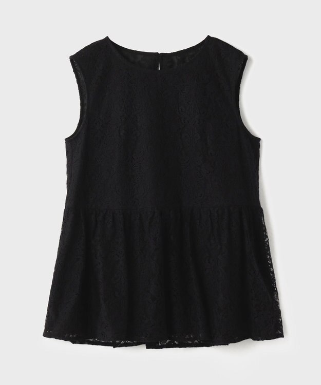 GRACE CONTINENTAL レイヤードレーストップ ブラック