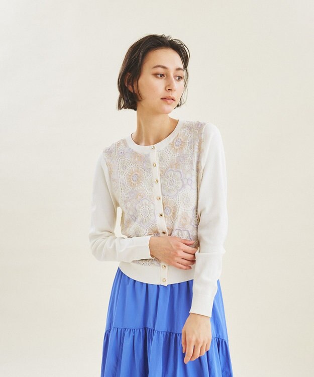 現行品 Grace Continental カーディガン タックスクエアニットカーディガン / GRACE CONTINENTAL | GRACE