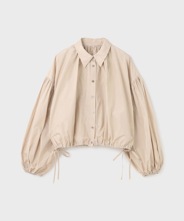 GRACE CONTINENTAL タフタギャザーシャツ キナリ