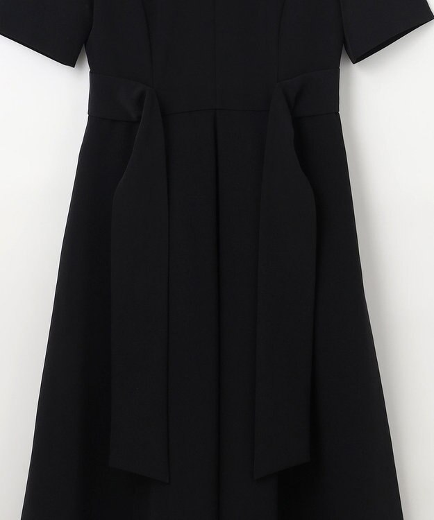 GRACE CONTINENTAL スリーブタックドレス ブラック