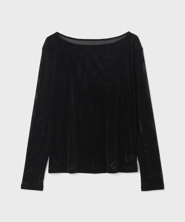 GRACE CONTINENTAL ベロアカットトップ ブラック