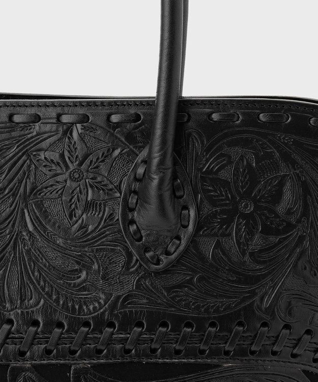 GRACE CONTINENTAL Shell Tote Bag ブラック