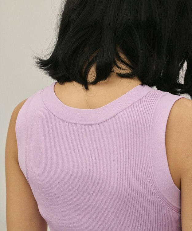 GRACE CONTINENTAL リブニットタンクトップ ピンク