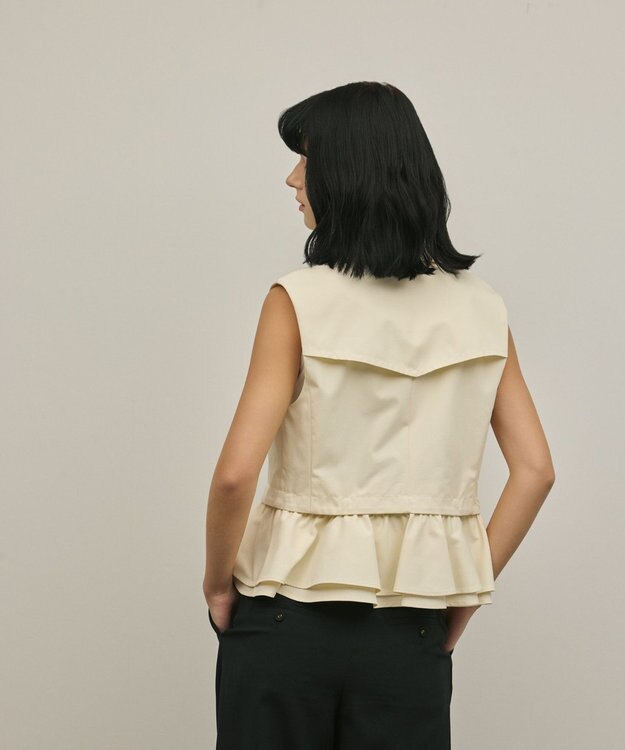 GRACE CONTINENTAL ペプラムトレンチベスト キナリ