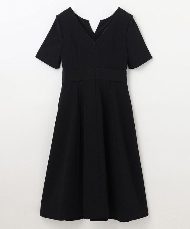 GRACE CONTINENTAL スリーブタックドレス ブラック