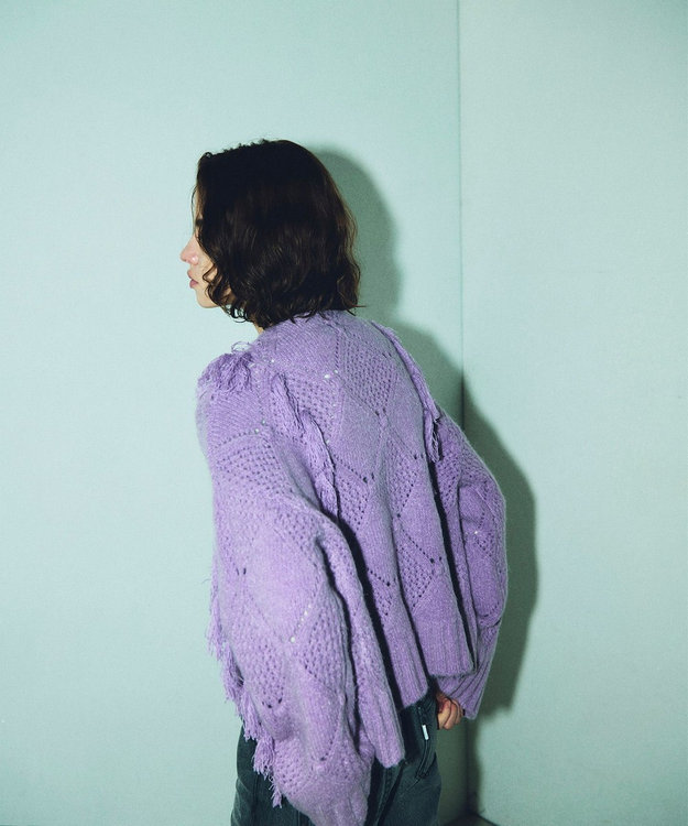 フリンジショートニットカーディガン / GRACE CONTINENTAL