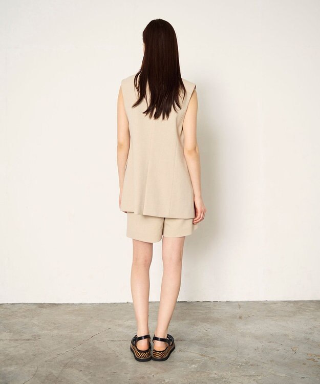 GRACE CONTINENTAL ブッチャーショートパンツ ベージュ