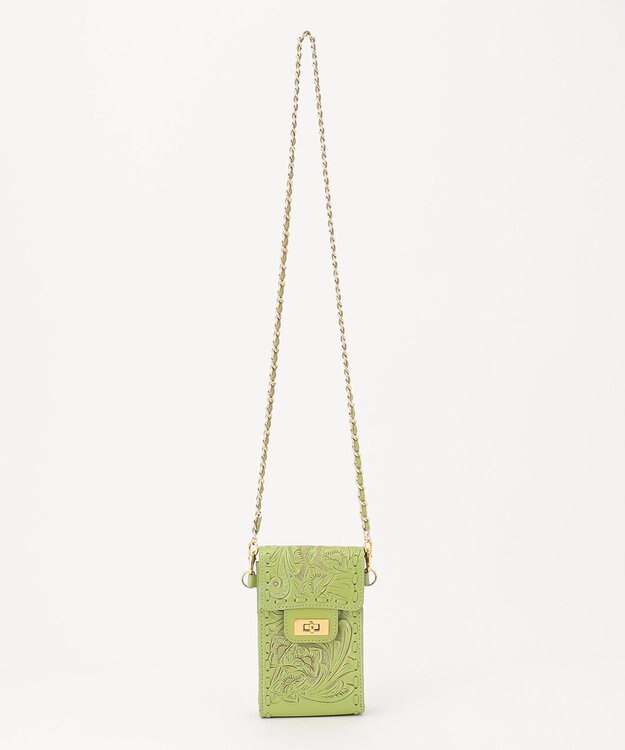 GRACE CONTINENTAL cp_Chain minibag ライトグリーン