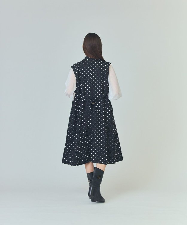 GRACE CONTINENTAL ドットジレドレス ブラック