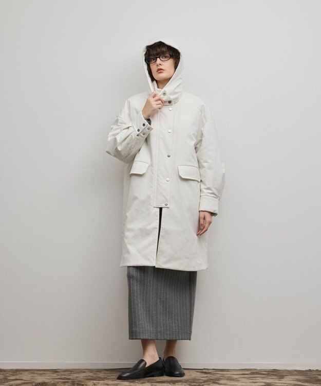 GRACE CONTINENTAL パディングマルチwayコート ホワイト