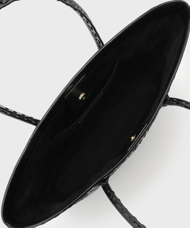 GRACE CONTINENTAL Shell Tote Bag ブラック