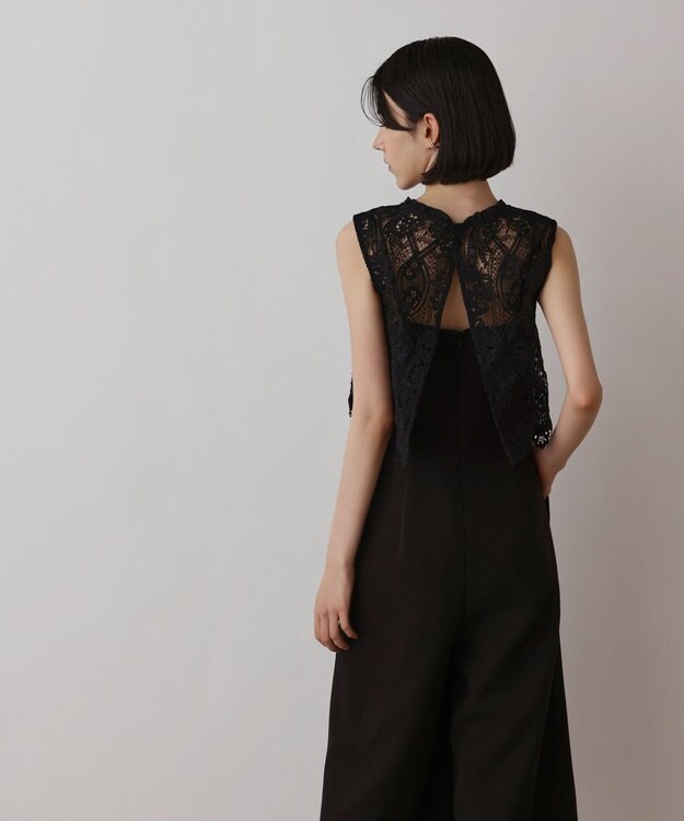 GRACE CONTINENTAL レースコンビサロペット ブラック