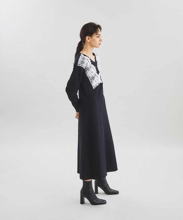 新品 GRACE CONTINENTAL グレースコンチネンタル ワンピース フラワーレースニットワンピース / GRACE CONTINENTAL | GRACE