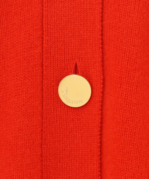 GRACE CONTINENTAL メリノウールニットカーディガン レッド