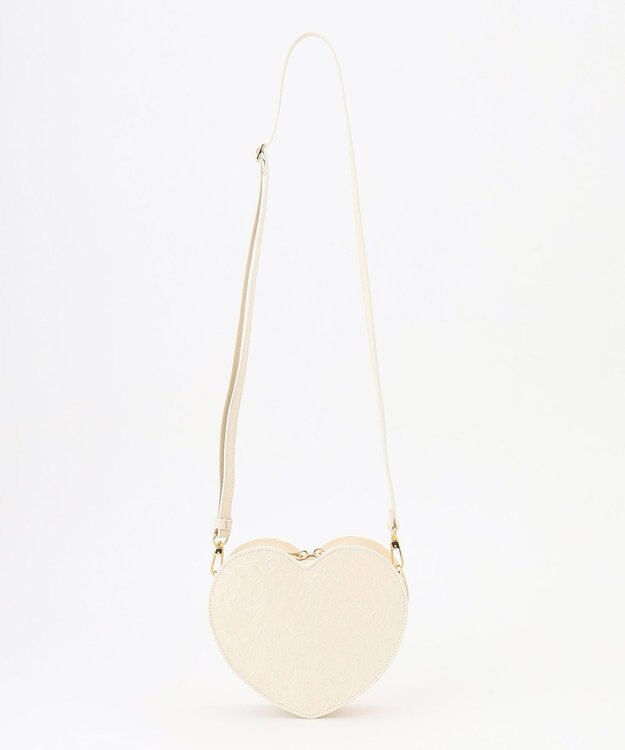 GRACE CONTINENTAL Carving HeartBag エクリュ