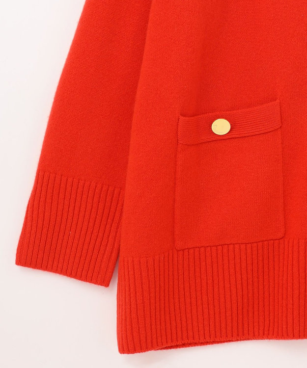 GRACE CONTINENTAL メリノウールニットカーディガン レッド