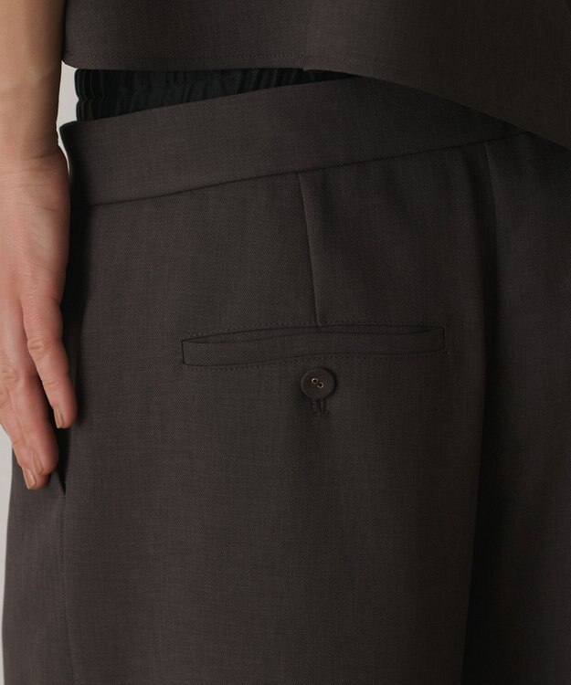 GRACE CONTINENTAL キャミ付レイヤードパンツ チャコール