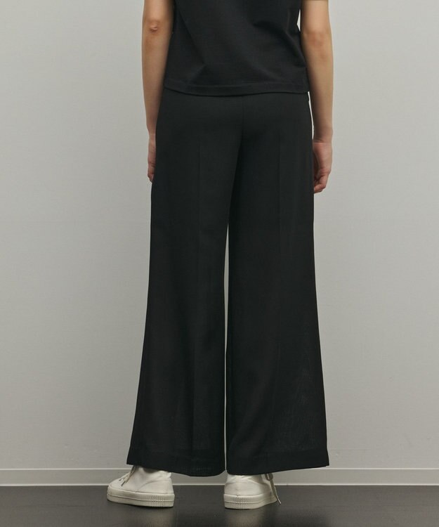 GRACE CONTINENTAL シアーワイドパンツ ブラック