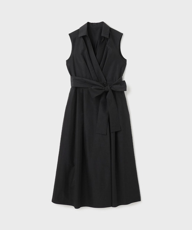 GRACE CONTINENTAL トリアセコットンワンピース ブラック