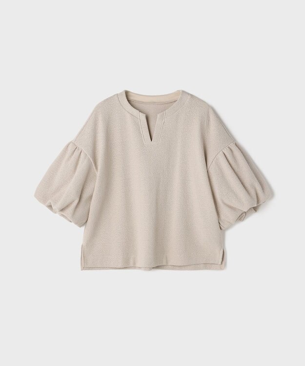 GRACE CONTINENTAL バルーンスリーブカットトップ ベージュ
