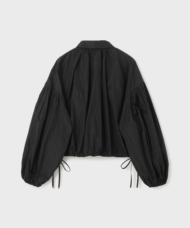 GRACE CONTINENTAL タフタギャザーシャツ ブラック