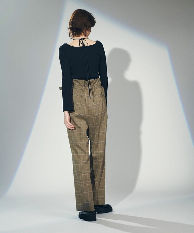 WILLFULLY ベージュ ワイドパンツ プリーツ入り ハイウエスト ハイウエストワイドパンツ / GRACE CONTINENTAL | ファッション