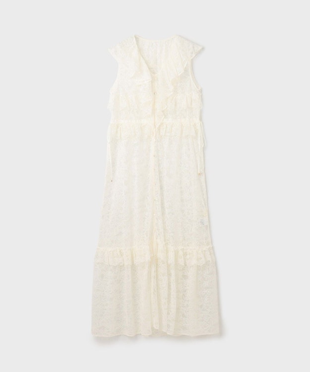 GRACE CONTINENTAL フリルカラーレースワンピース キナリ