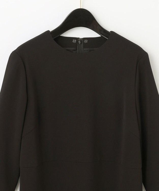 GRACE CONTINENTAL ダブルクロスドレス バイカラー