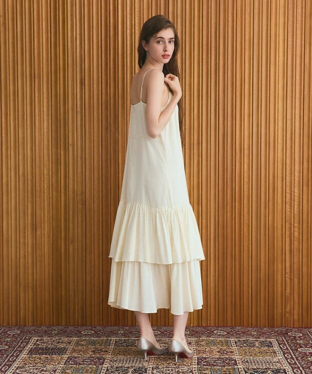 GRACE CONTINENTAL ラメチェックキャミドレス キナリ