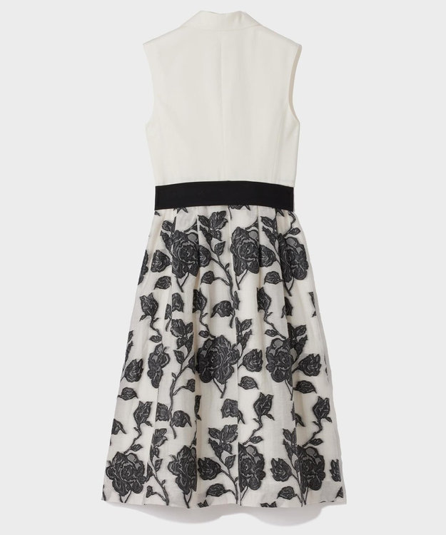 GRACE CONTINENTAL フラワージャガードテーラードレス キナリ