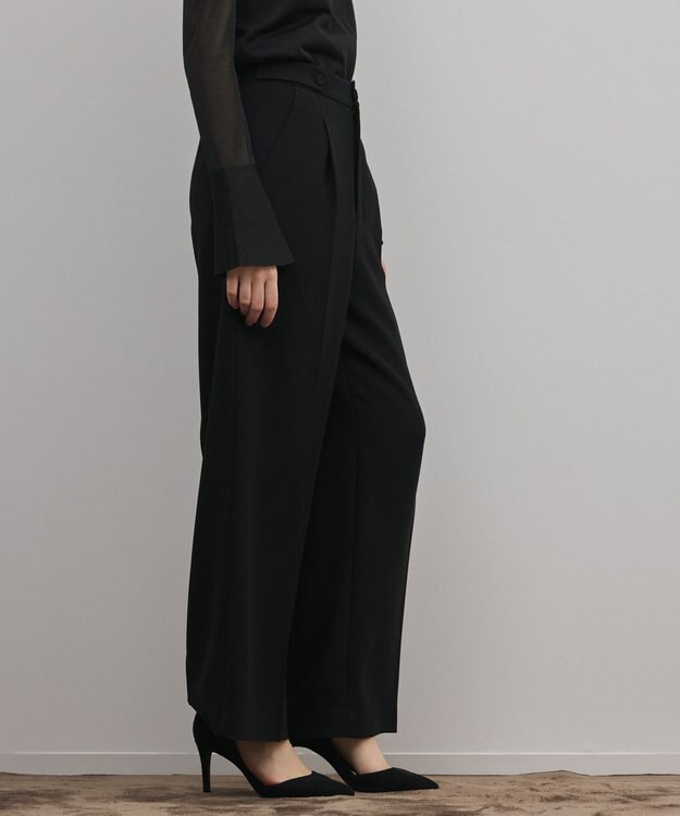 GRACE CONTINENTAL トリアセワイドパンツ ブラック