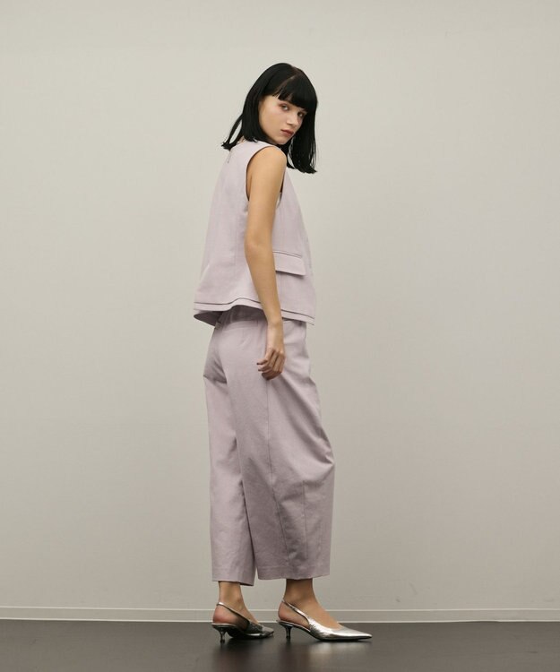 GRACE CONTINENTAL ドライオックスバレルパンツ ラベンダー