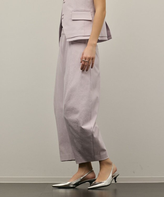 GRACE CONTINENTAL ドライオックスバレルパンツ ラベンダー